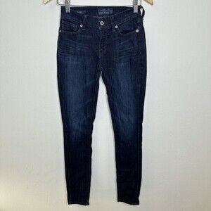 Lucky Brand Jeans Brooke Skinny Jeans Size 00/24 Dark Blue Wash‎